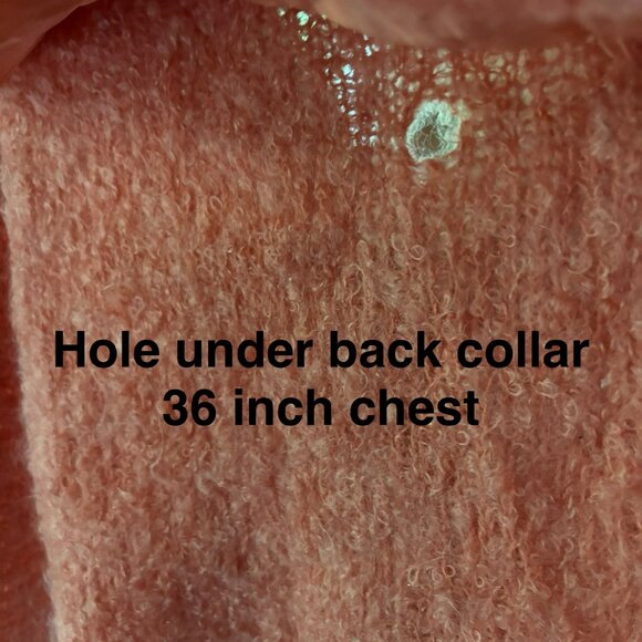 Ann Kelly Pinky Orange Cardigan - Stunning Appliqué & Beadwork Collar As Is - Picture 5 of 7